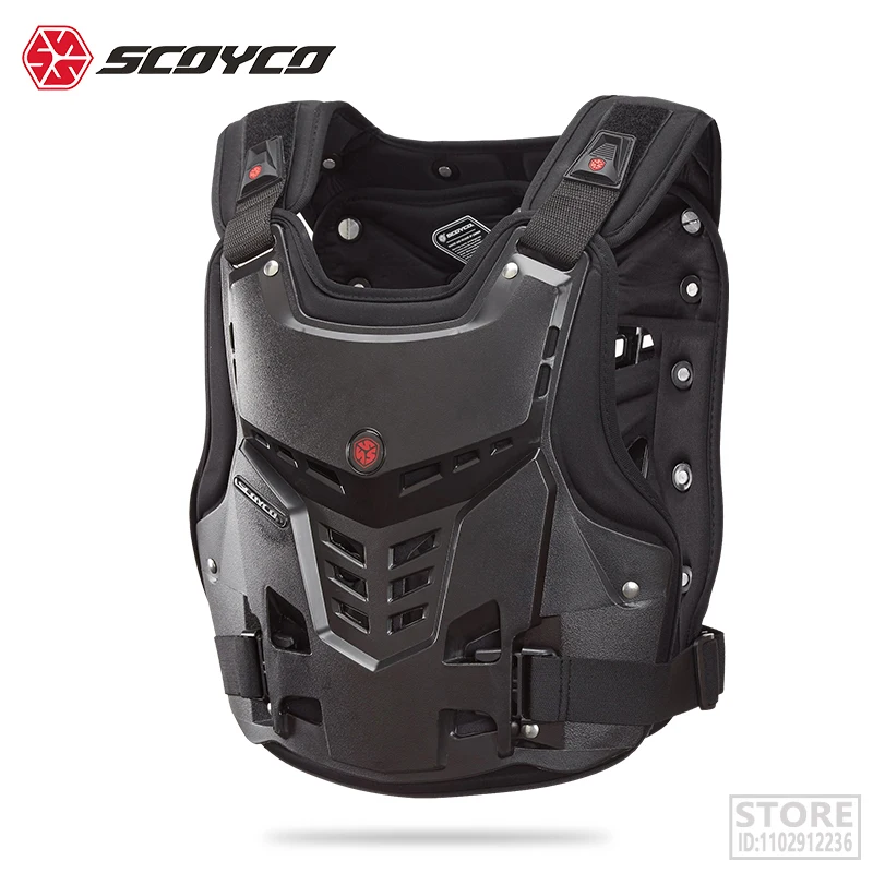 Scoyco AM05 Off-road Motorcycle Armor Coat Chest Back Shock-resistant Men Motocross Riding Jacket Racing Protective Gear