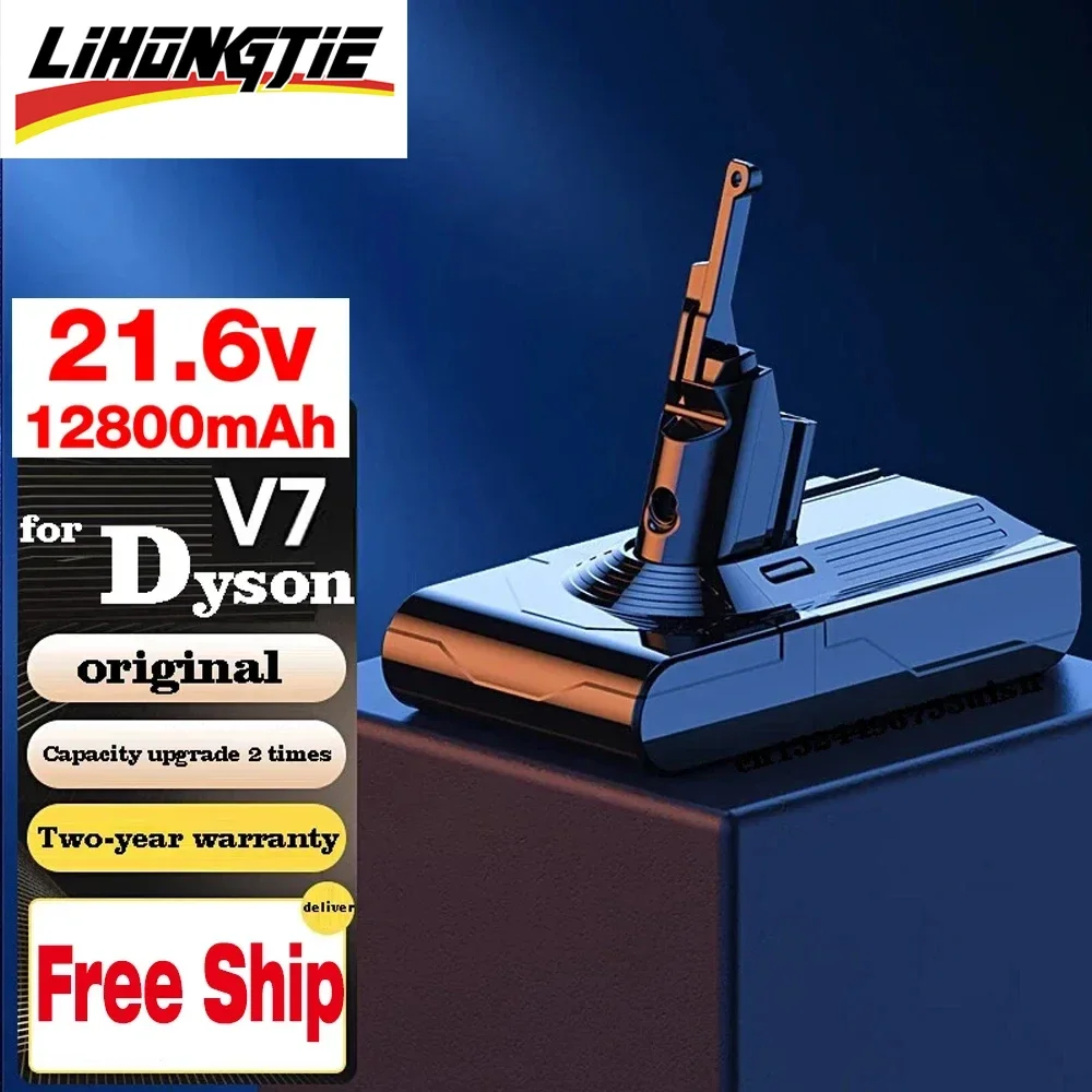 12800mah 21 6v replacement battery for dyson v7 sv11 motorhead pro v7