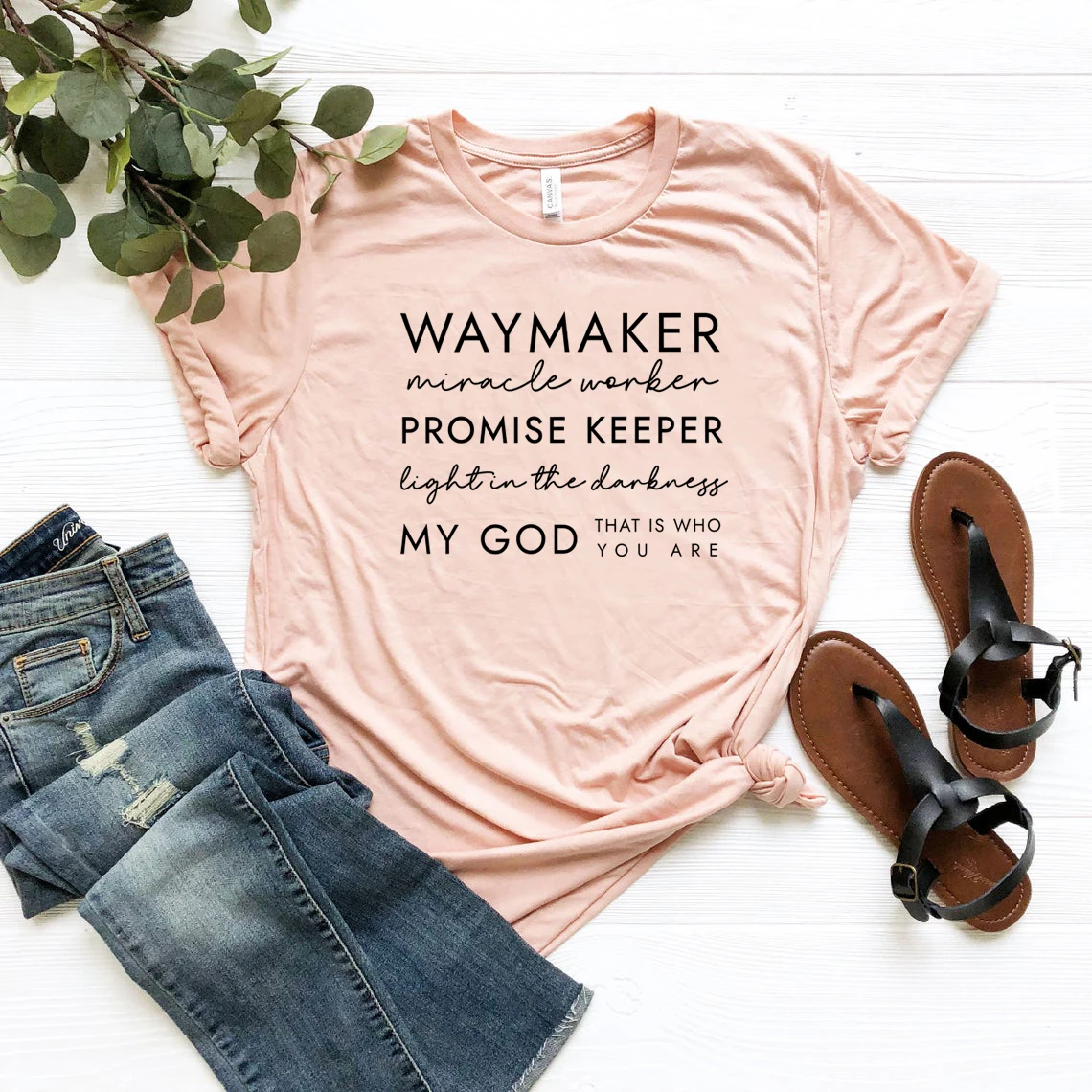 Waymaker Shirt Miracle Worker T-Shirt Christian Tee Christian T-Shirt Faith Shirt Religioso Jesus Tshirt Bibbia Verse Graphic Tee