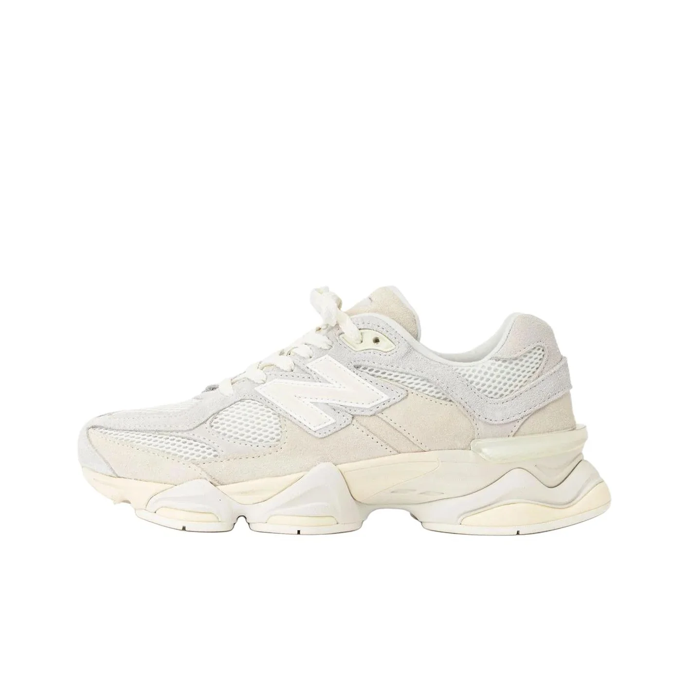 Chaussures de course New Balance NB 9060 pour hommes, coupe basse, blanc et gris U9060ERB 1