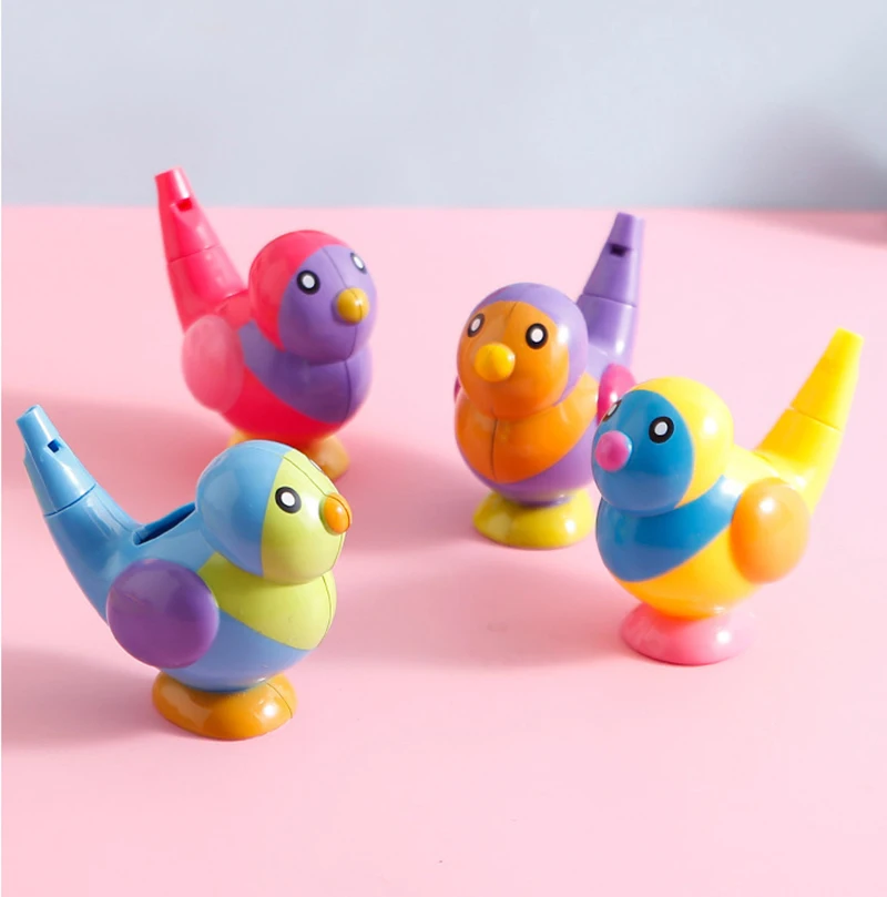 Coloured Drawing Water Bird Whistle Bathtime Musical Toy For Kid Early Learning Educational Gift Musical Instrument