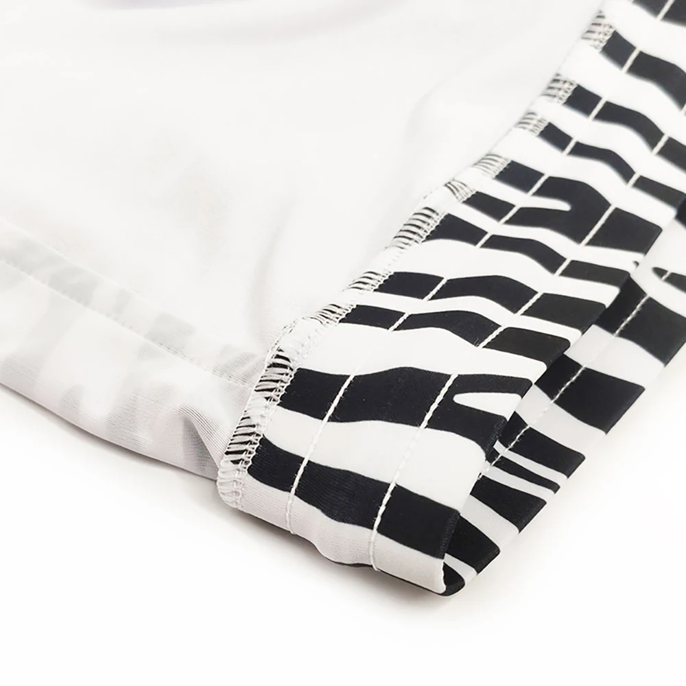 Zebra Printed Swim Trunk Men Sexy Boxer Shorts with Pockets for Surfing and Beach Sports Men's Swimming Pants Swimsuit_voghion.com