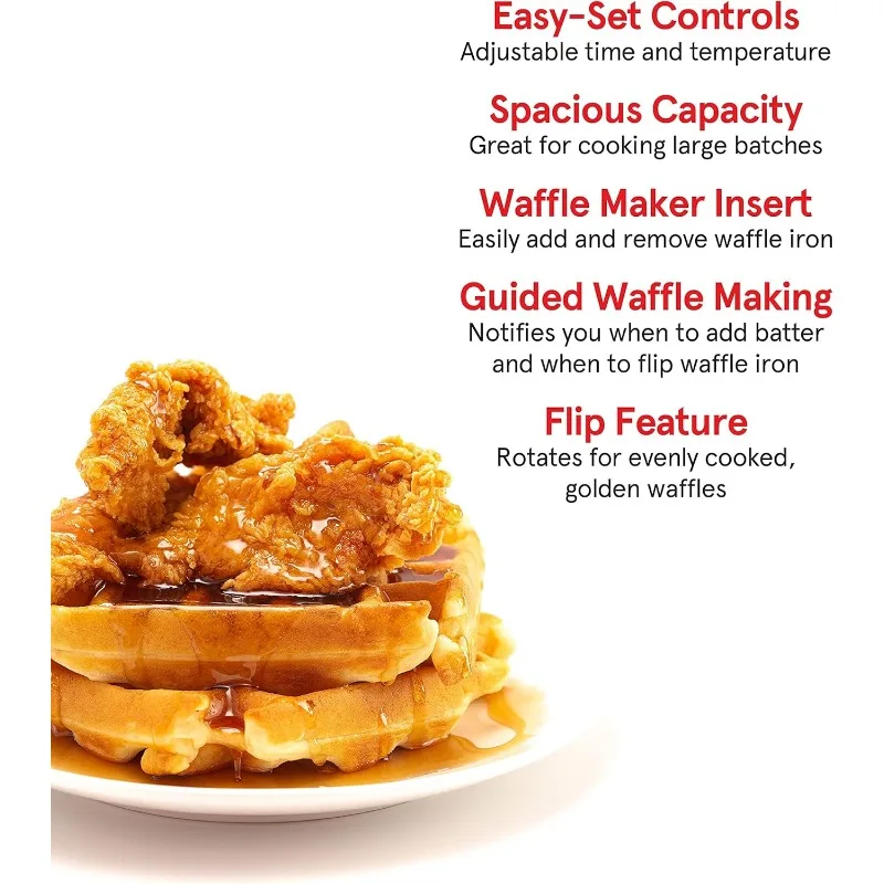 GAFW598 2 in 1-5-Quart Digital Air Fryer + Waffle Maker 5