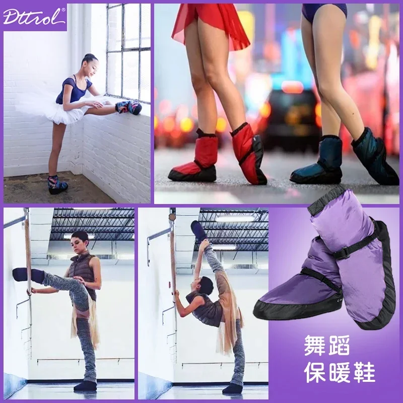 Winter warming up Ballet National Dancing Shoes Adults Modern Warm Dance Shoe Cotton Warm-up Exercises Warmer Ballerina Boots 2