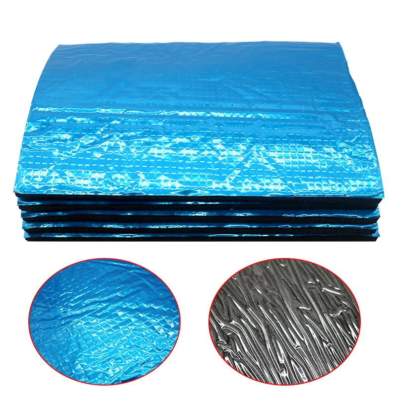 10Pcs Sound Deadener Heat Insulation Mat Car Hood Insulation Silent 25*18cm*5mm - Foto 6