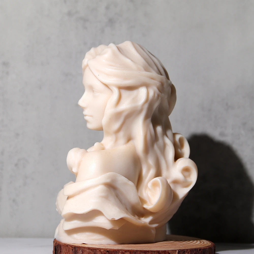 Large Size Beauty Women Figure Statue Silicone Candle Mold 3D Female Body DIY Plaster Resin Making Kits Home Decoration Artifact