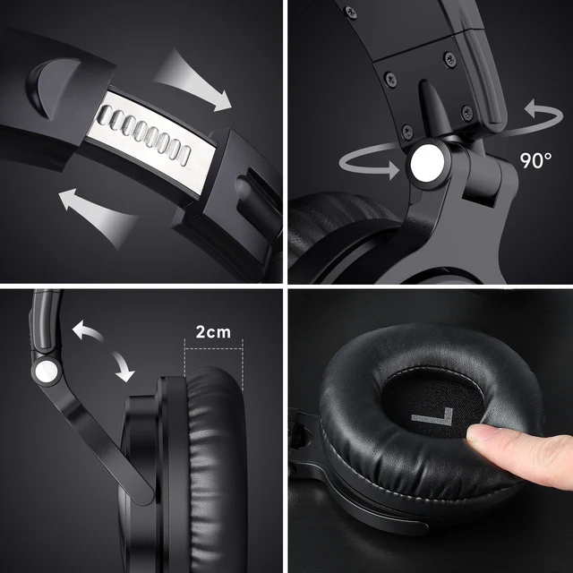 OneOdio Pro C Wireless Headphones, 110H Playtime, Bluetooth 5.2, Foldable with Mic 6