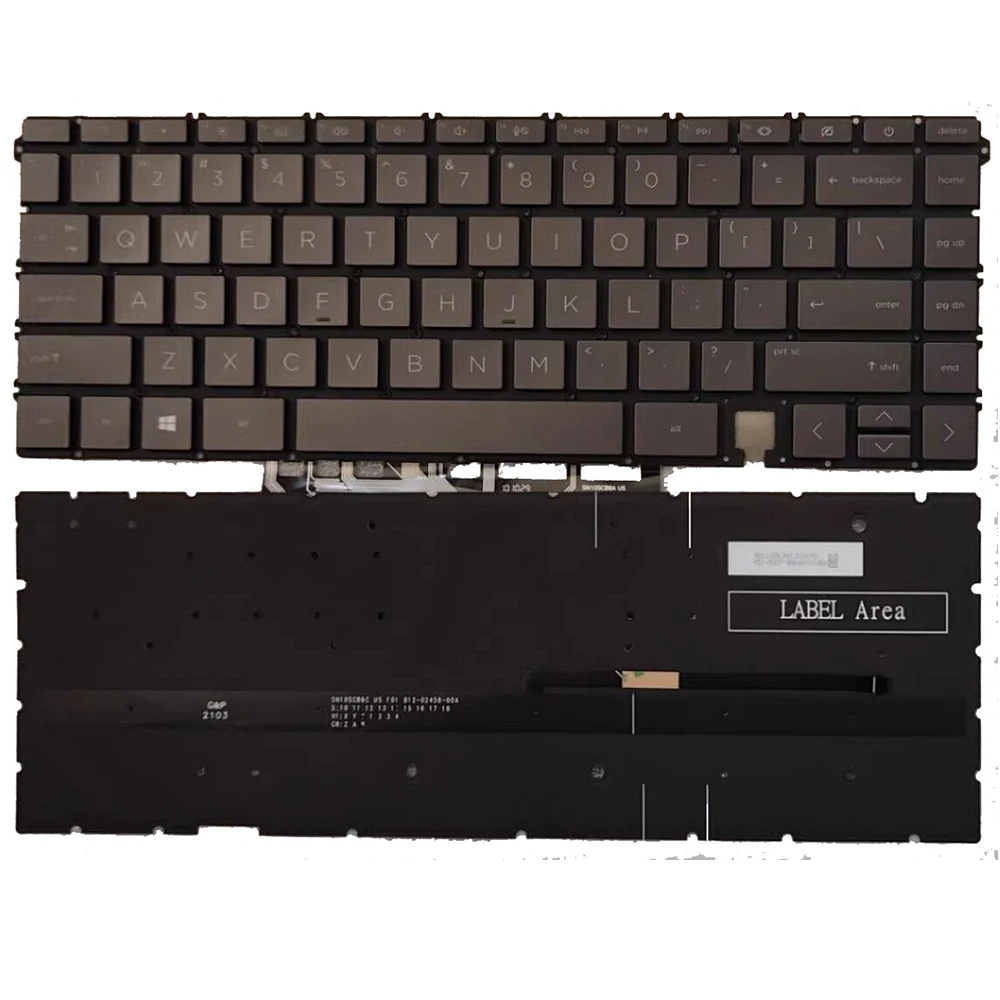 

US Backlit laptop Keyboard For HP TPN-C154 Spectre X360 16-F 16-F0013dx 16-F1O13dx 16-F0023DX 16-F2097nr F2047nr