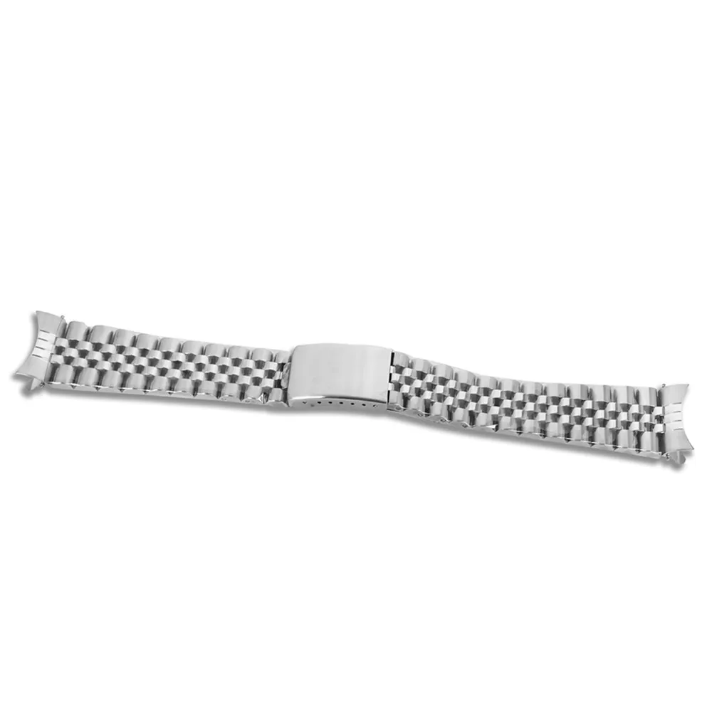 Stainless Steel Watch Strap 20mm, Watchband Bracelet for Vintage Case Watch Modification Part, Full Sand / Middle Polished Band