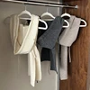 Korean Autumn Winter Balaclava Hats Women Knitted Drawstring Scarf Warm Plush Hooded Caps Soft Sweet Cute Elegant Beanies Caps 6
