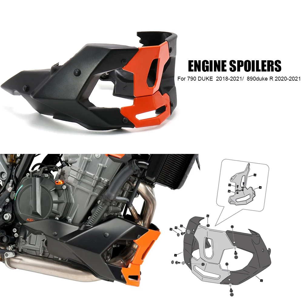 For 790 790duke 890 DUKE 890duke-NEW Motorcycle Front Engine Spoiler Protective Cover