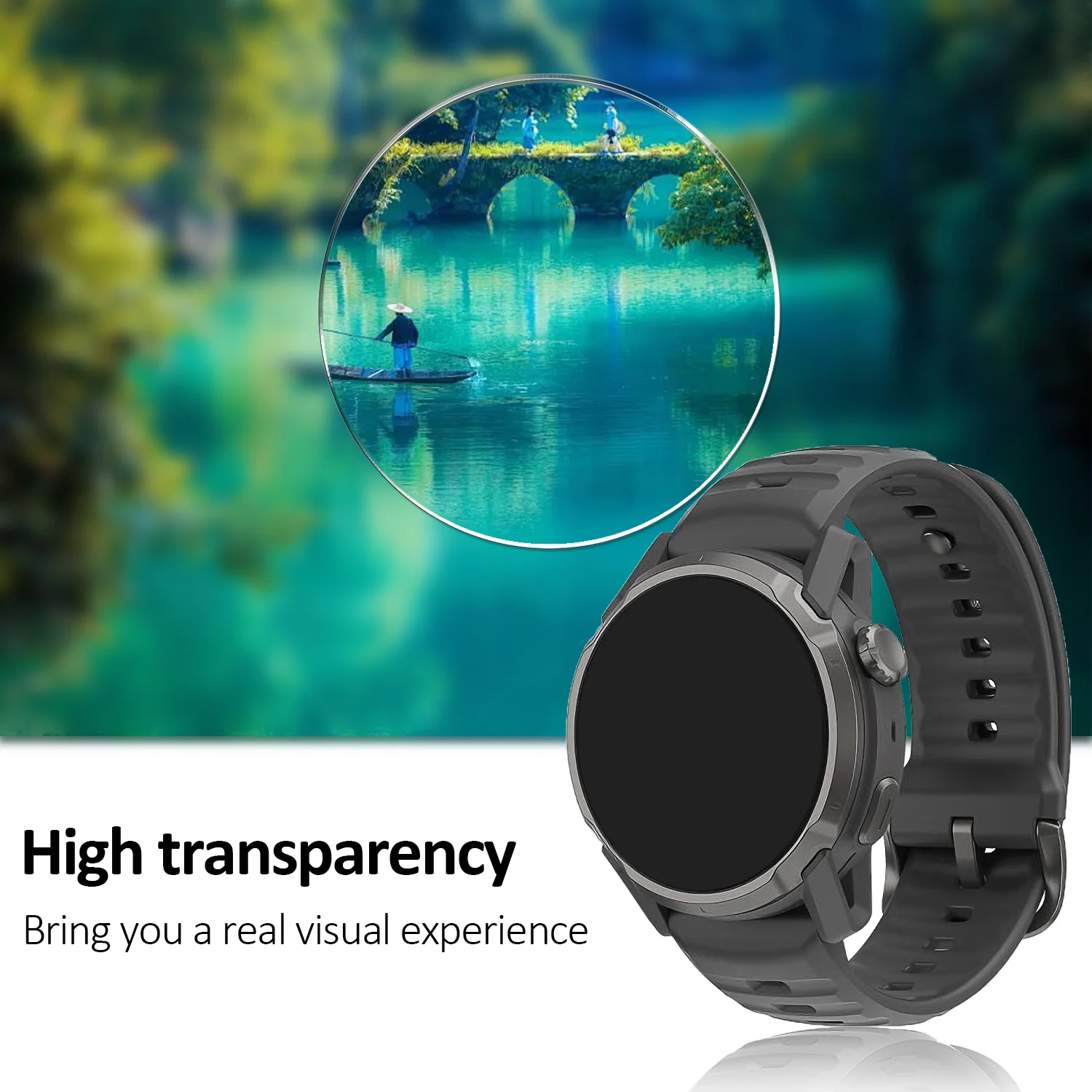 Premium Tempered Glass HD Clear Watch Protectors - 2 Pack