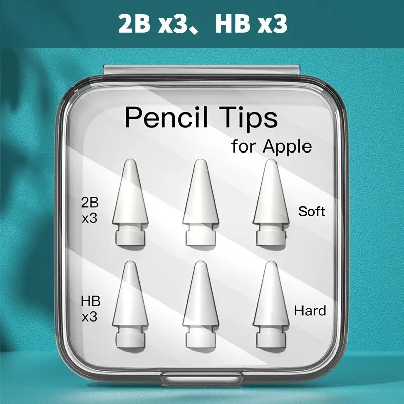 Apple Pencil Nib & Tip Case - 2B HB 3.0 Soft Hard Accessories