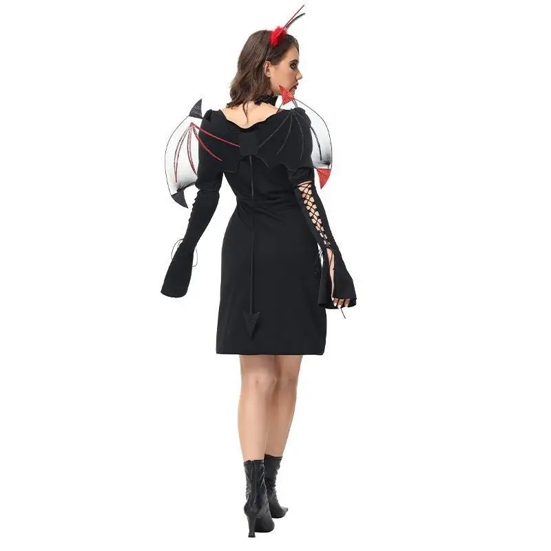 

New Halloween Witch Strappy Dress Sexy Witch cosplay stage costume