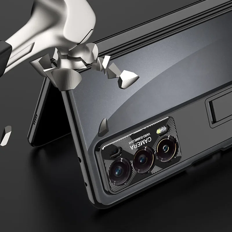Luxury Plating Transparent Case for Honor Magic V2 Magnetic Hinge Outer Screen G