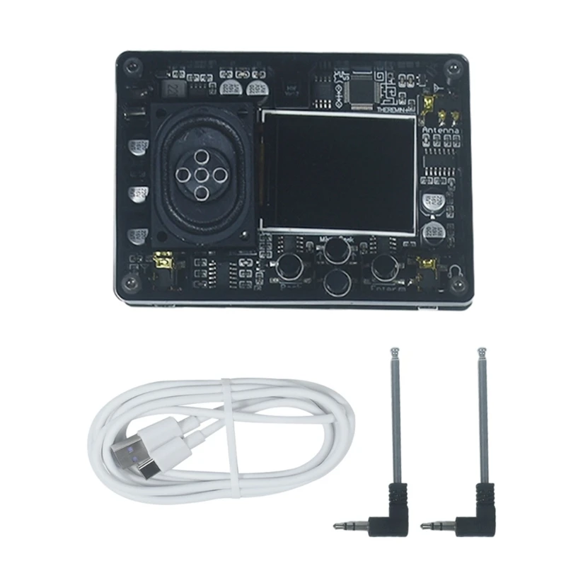 Interfacce Tipo Modulo Musicale Vintage Componente Altoparlante Theremin Diy Con Cavo Usb E Antenna 448F