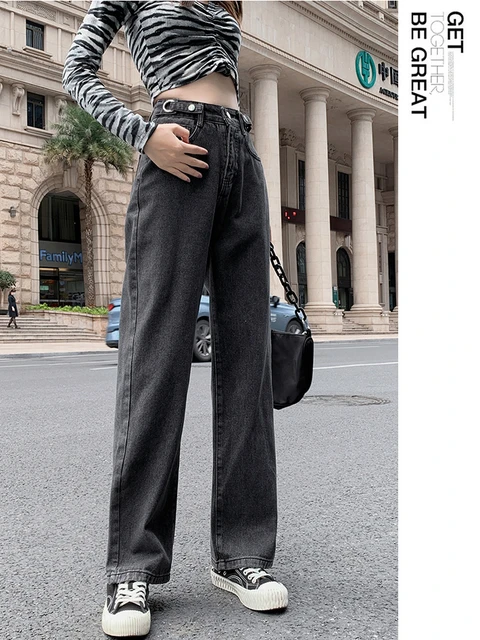 Jeans Women High Waist Jean Pants for Women Long Casual Leg Denim Waisted  Jeans Pants Straight Jean Dress for Women Long - AliExpress