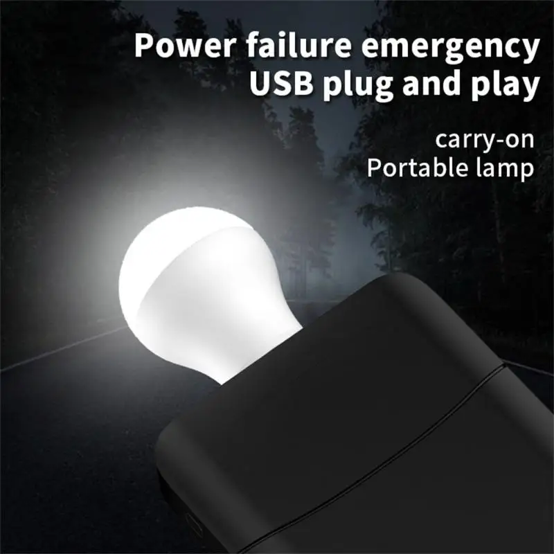 USB Plug Lamp Computer Mobile Power Charging USB Small Book Light LED Eye Protection Reading Light Small Night Bulbs