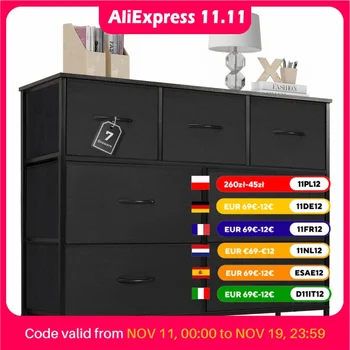 7-Drawer Fabric Dresser 1