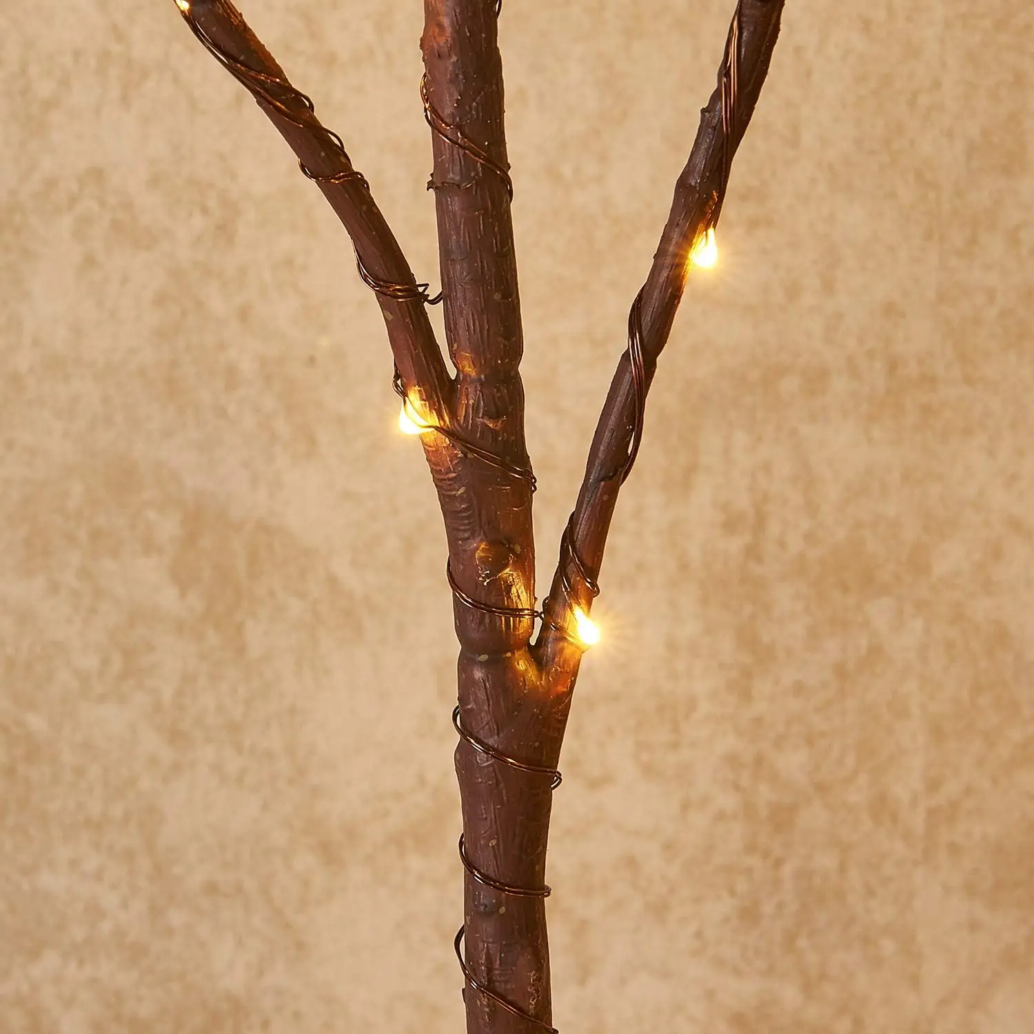 Lighted Twig Brown Branch with Fairy Lights 32in 150 LED Plug in Lighted Willow Branch for Christmas Wedding Party Decoration
