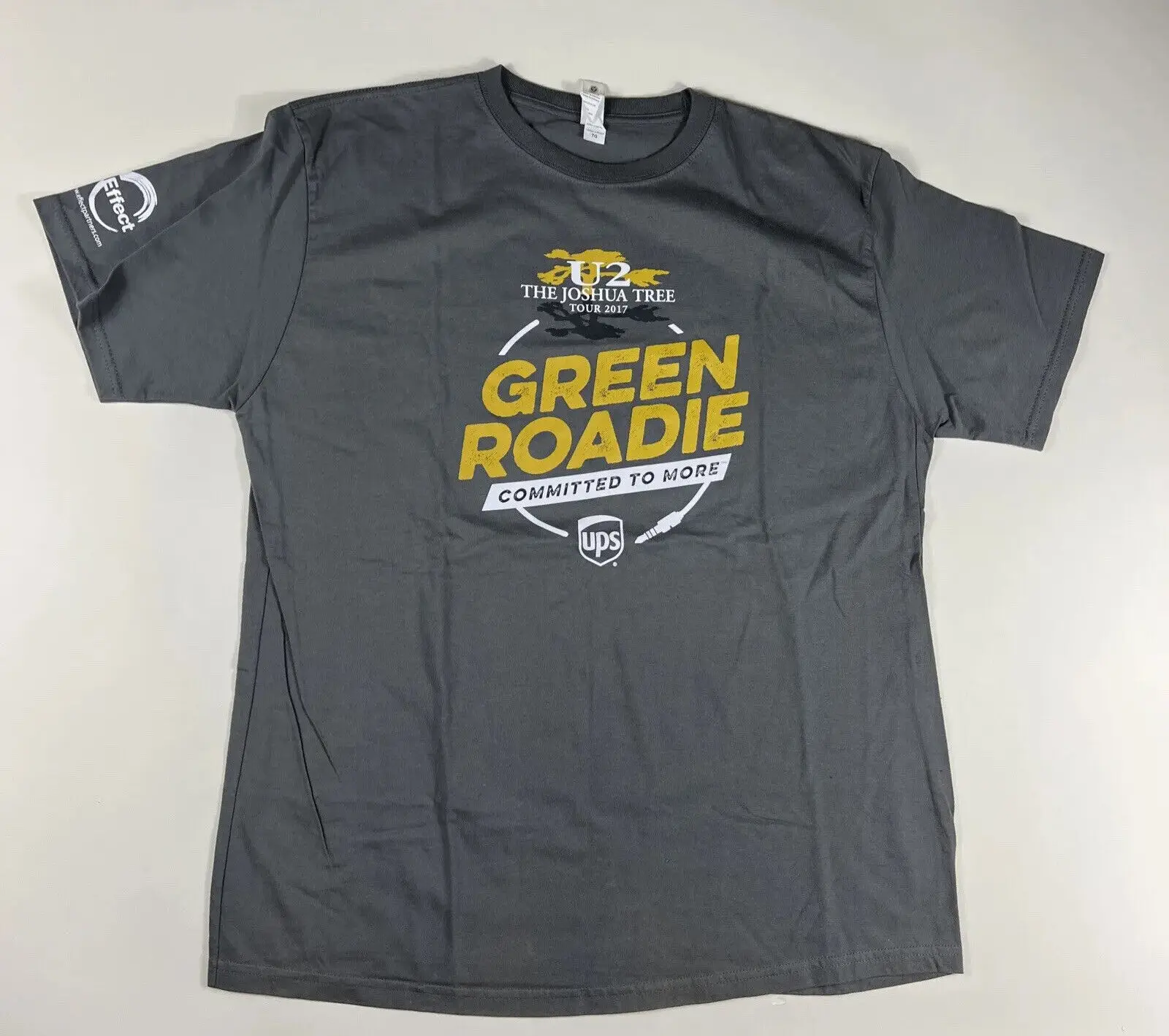 2017 U2 Shirt Xl The Sweatsuè Tree Tour Green Roadie Ups