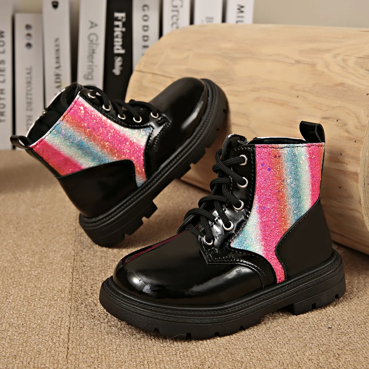 Girls Ankle Boots Autumn Casual School Shoes