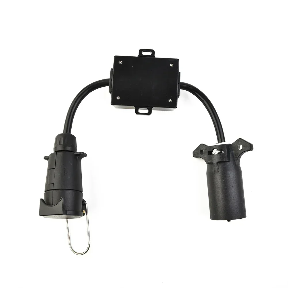 Cars Converter US 7-Way Plug To Eu 7-Pin US 7 Way To EU7/US4 EU7 Round Connector Trailer Lights Converter Accessories car converter