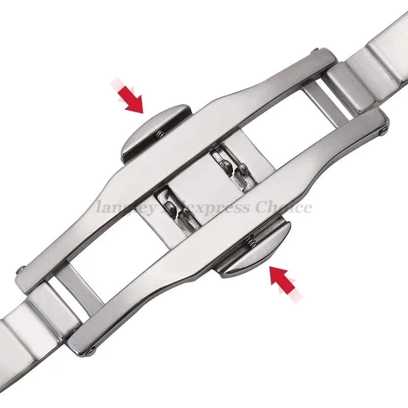 Stainless Steel Adjustable Watch Strap - Premium Universal Replacement Wristband
