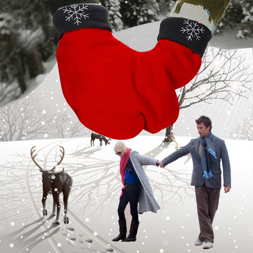Winter Couple Gloves Polar Fleece Lovers Winter Thicken Warm Glove Sweethearts Christmas Gift Romantic Couples Mittens