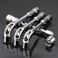 Hardware Tools - Mirror Perforated Wrench - L-shaped Elbow Socket Wrench -7-shaped Milling Mouth Manual Pipe Wrench 1