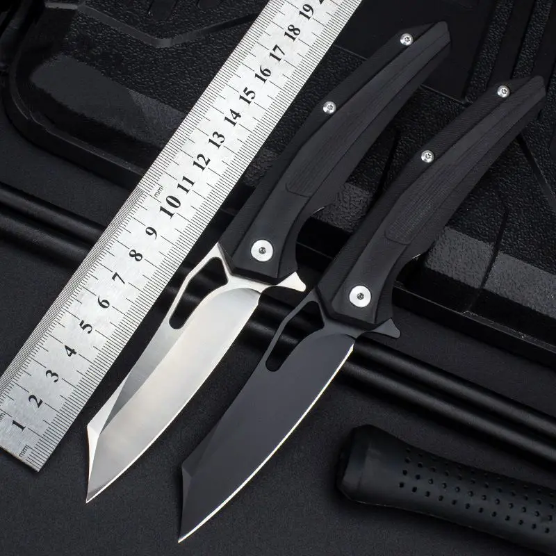 High Hardness Ball Bearing Pocket Folding Knife D2 Blade G10 Handle