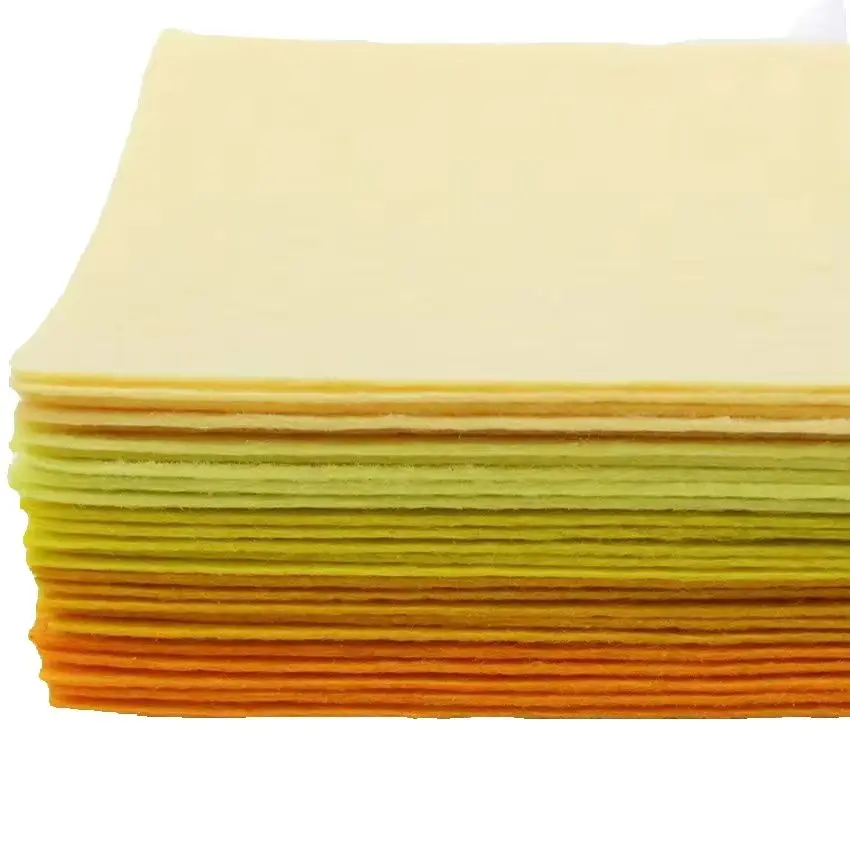 Gelb Serie Patchwork Filz Blatt Für Nähen Scrapbooking Handwerk Puppen, Polyester Tuch, nicht-Woven Stoff 20 Teile/los 20*30CM