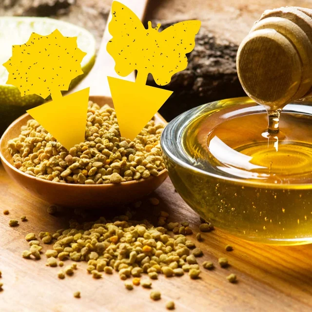 10/2 db Sárga Pillangó Alakú Kétoldalas Ragacsos Tábla Kerti Növény Virágzöldségek Szúnyogok Csapdabeszka Rovar Matrica - Image 3