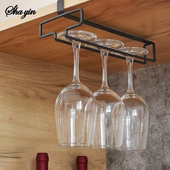 Wall Hanging Wine Glass Rack 1