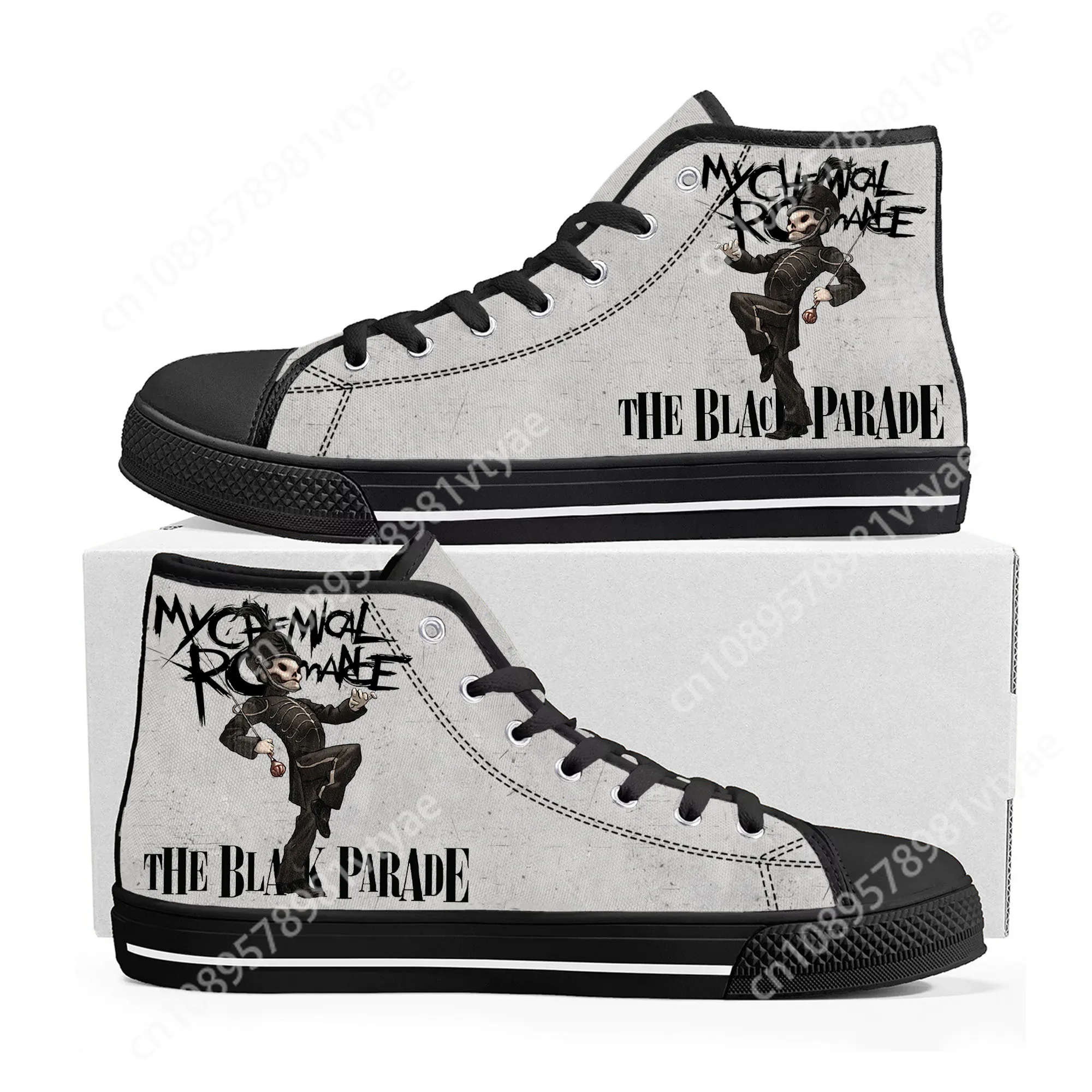 My Chemical Romance Rock Band High Top High Quality Sneakers Mens Womens Teenager Canvas Sneaker Casual Couple Shoes Custom Shoe 6