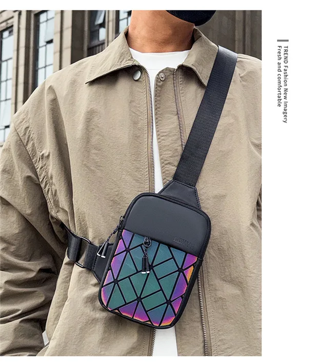 New Universal Crossbody Small Bag Casual Rhombus Grid Shoulder Fashion Mobile Phone Breast Bag Premium Crossbody Bag