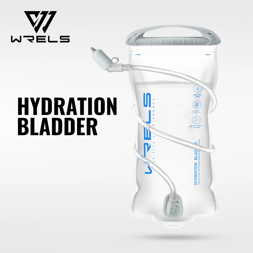 WRELS Water Bladder Water Reservoir BPA Free-1L 1.5L 2L 3L Hiking Cycling Climbing Water-proof Sport Hydration Vest Backpack