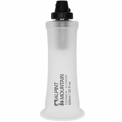 Ultralight Foldable Leak - Proof Water Filter Bottle - 650ml BPA Free (Transparent White)