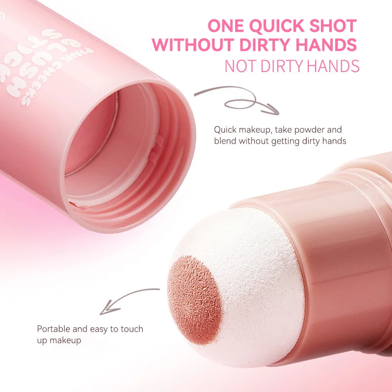 Life Girls Two Cheek Ball Bong Korean System Woman Non-Slip Straight Makeup Low-Pressing Expansion Sponge Ball Bong Corrects Korean Face powder blusher blush powder facial blusher