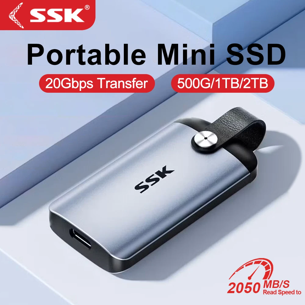 SSK 휴대용 SSD 외장 하드 디스크 SSD 외장 모바일 솔리드 스테이트 드..