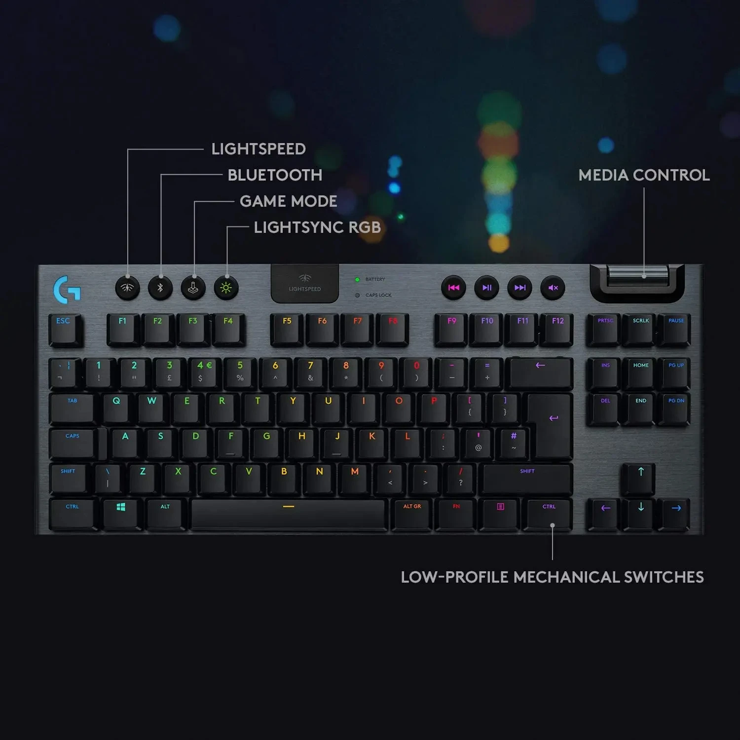 Logitech G913 G913TKL Wireless Mechanical Keyboard Bluetooth