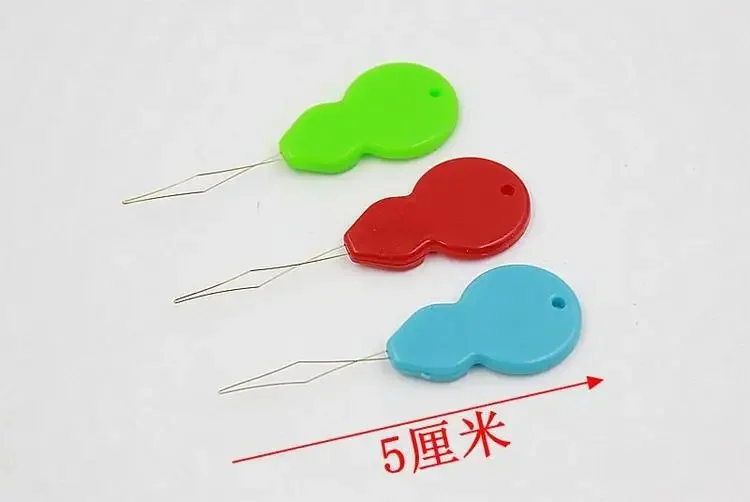 10 pcs Sliver Bow Wire Needle Threader Hand Machine Sewing Stitch Insertion Tool