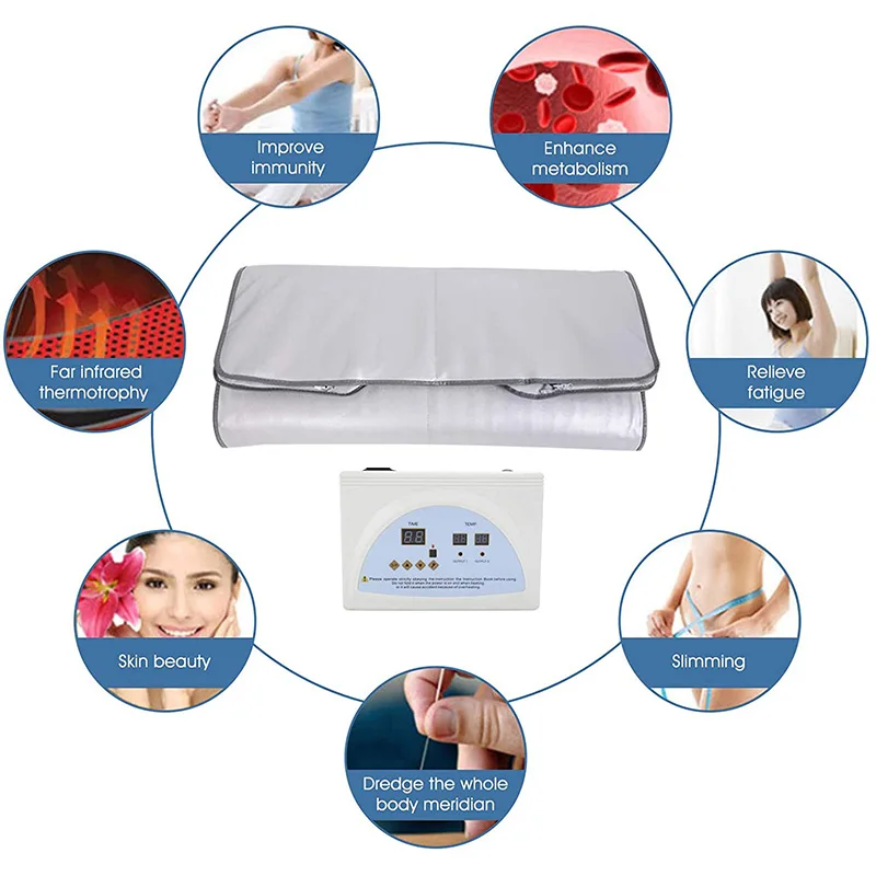 Digital Infrared Blanket Fat Buring Sliming Device Portable Wrap Weight Loss Detox Therapy Machine Wearable Body Shaper