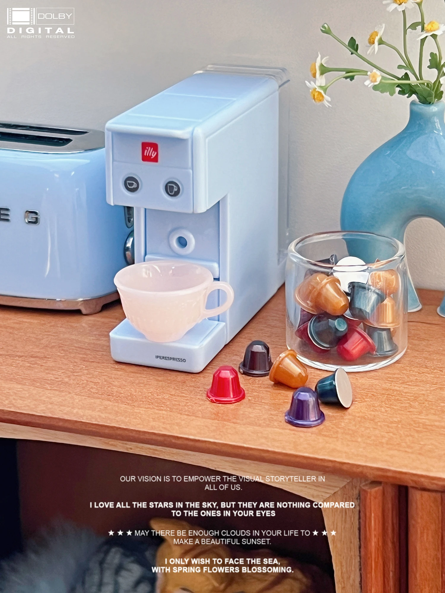 1/6 doll house model furniture accessories mini model  Small household appliances Capsule coffee machine 4