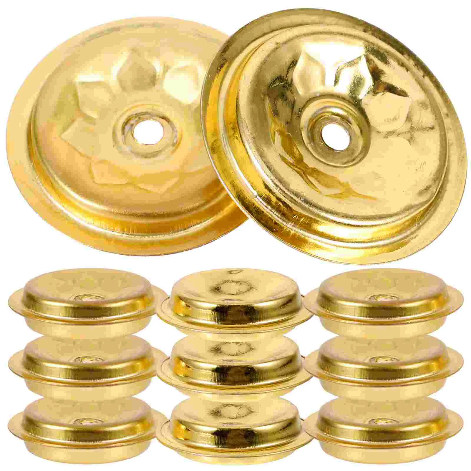 12Pcs Oil Floating Lamps Wick Holders Metal Wicks Discs Oil Lamp Parts Floating Bases Simple Home Decor Accessories