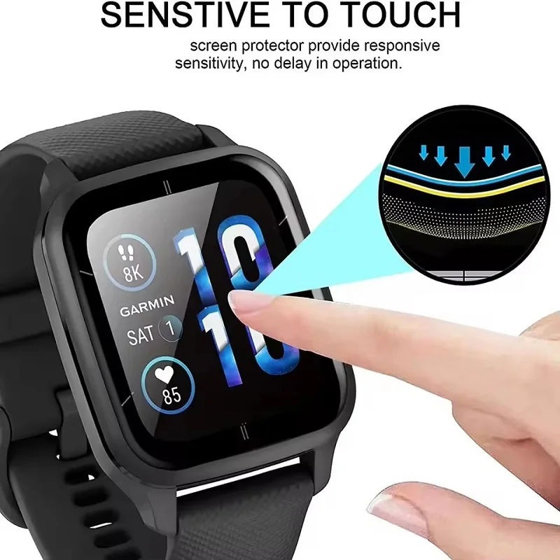 3D Curved PMMA Full Cover Screen Protector for Smart Watches - Enhanced Protection Film