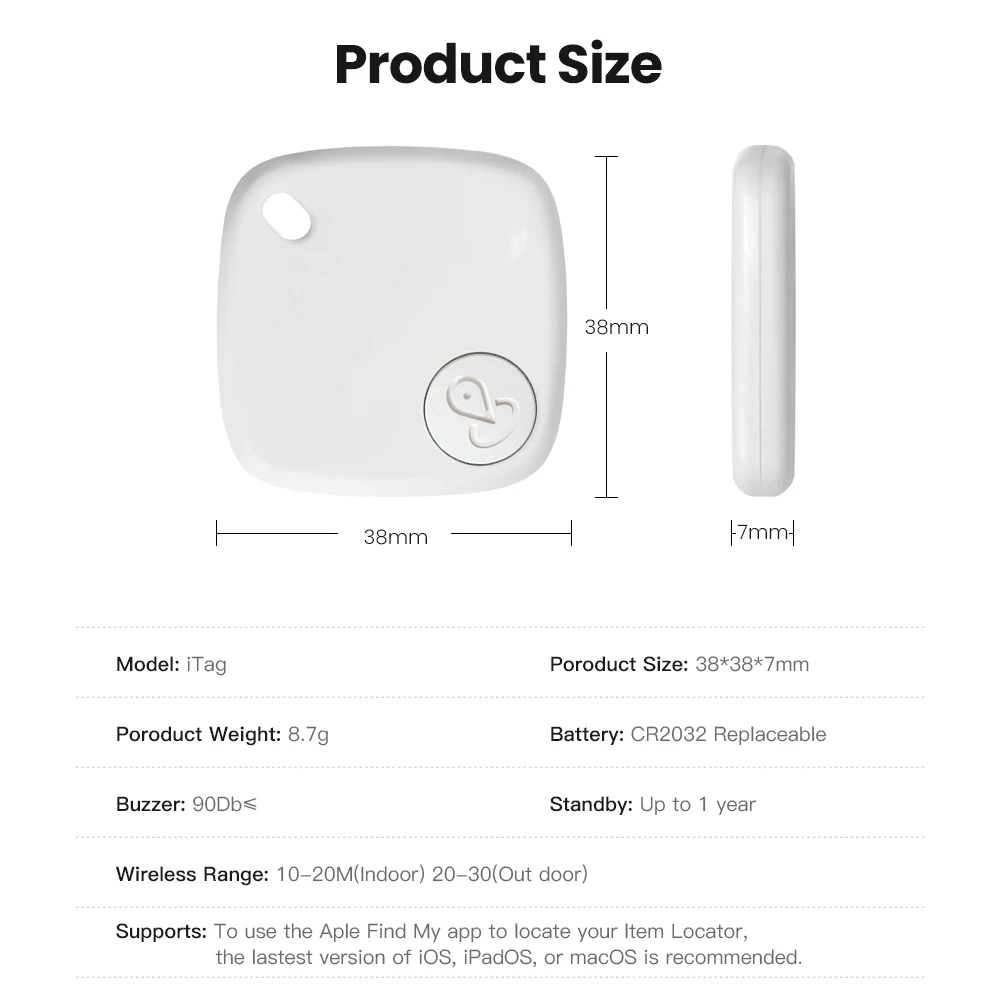 Bluetooth Tracker AVATTO Mini Tracking Device Air Tag Key Child Finder Pet Location Smart Bluetooth Car Pet Vehicle Important Items Lost Tracker
