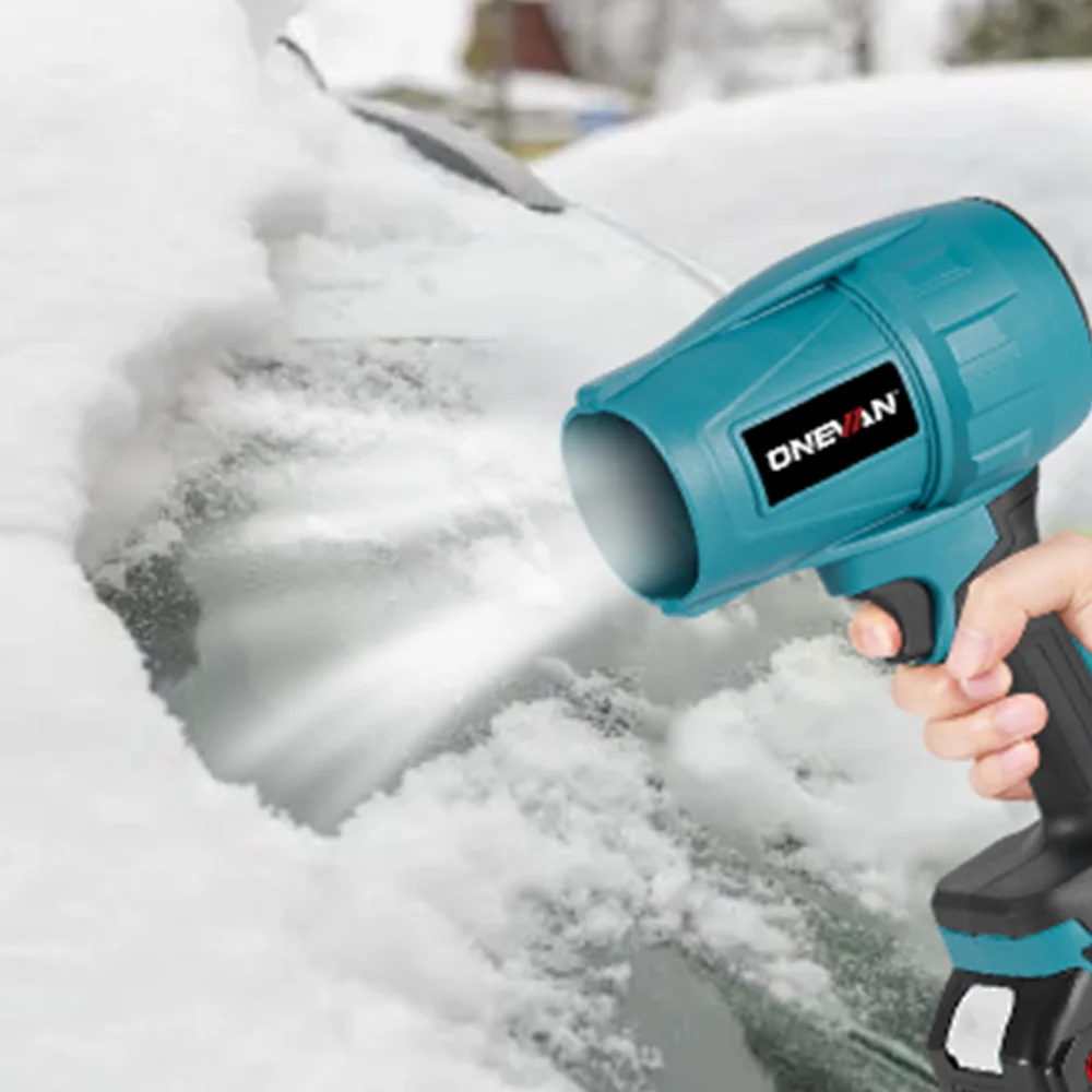 ONEVAN 200M/S Bürstenloser Turbogebläse 2000W Kabelloser Elektrischer Luftbläser Staub- und Schneeräumwerkzeug für Makita 18V Akku – Detail 13