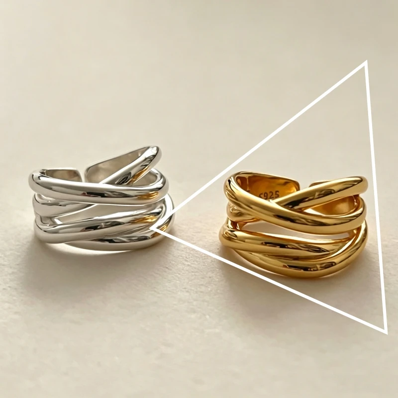 Elegant 925 Sterling Silver Crown Love Heart Wishbone Ring with Rose Gold Crystal