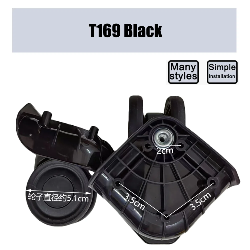 Suitable For SJTOBOL T169 Trolley Case Wheel Pulley Sliding Casters Universal Wheel Luggage Wheel Smooth Slient Wear-resistant